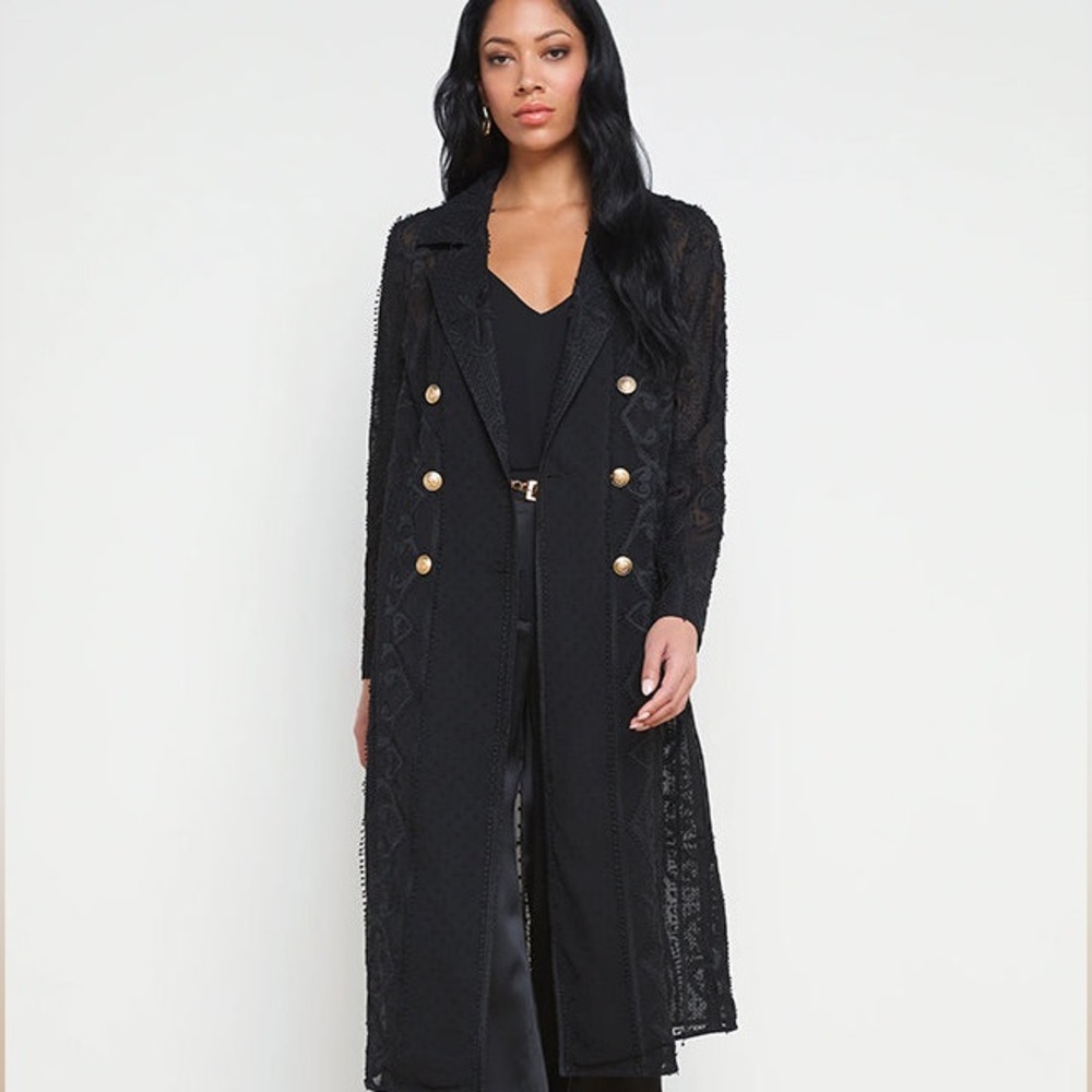 L’AGENCE NWT Dottie Duster Black Size XS